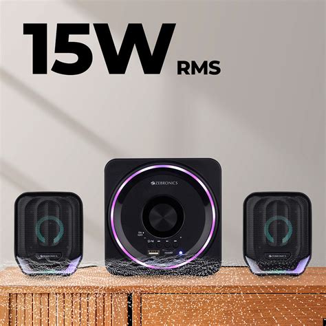 2.1 Speakers - Multimedia Speakers with Subwoofer | Zebronics