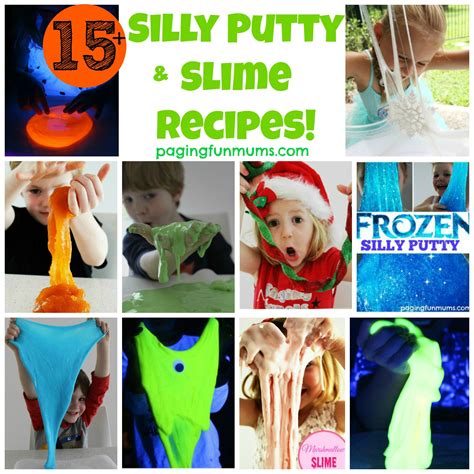 15+ Silly Putty & Slime Recipes