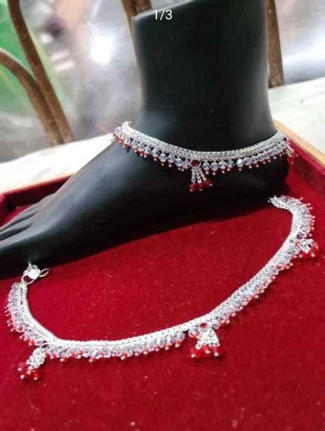 Silver Anklets - Upto 50% to 80% OFF on Anklets, Silver Payal Designs ...