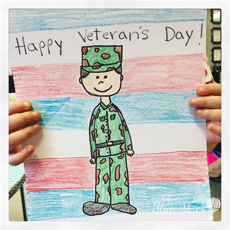 Veteran's Day Directed Drawing - First Grade Blue Skies | Soldier ...