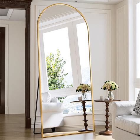 Amazon.com: Antok Full Length Mirror, 71"x28" Arched Floor Mirror ...