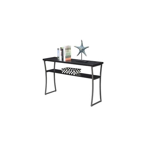 Buy Convenience Concepts X-Calibur Console Table, Black Woodgrain ...