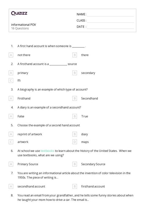 50+ Informational Writing worksheets for 5th Class on Quizizz | Free ...