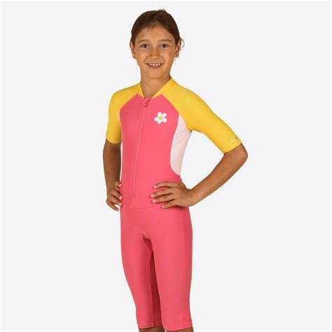 Girls Swimming Shorty Swimsuit Quick-Dry & Comfortable Pink