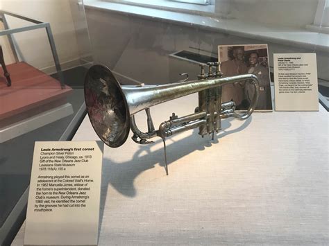 Louis Armstrong’s first cornet at the New Orleans Jazz Museum : r/Jazz