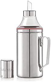 Hometronics® 1 liters Easy Flow Stainless Steel Oil Dispenser Bottle ...