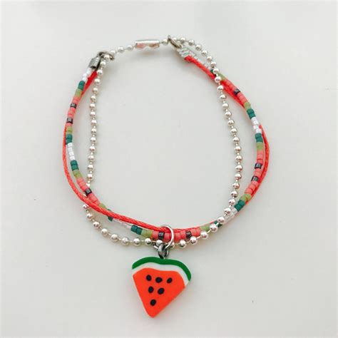 Watermelon bracelet with Miyuki Delica beads made By Adinda | How to ...