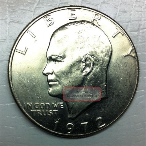 Us Eisenhower 1 Dollar Coin 1972
