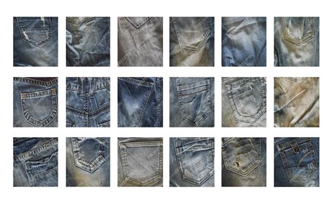 Premium Photo | Different denim fabric samples isolated on white ...
