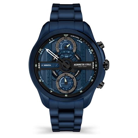 Buy Online Kenneth Cole Quartz Chronograph Black Dial Stainless Steel ...