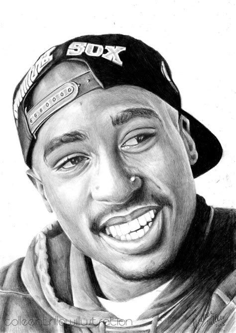 Tupac Portrait Drawing 的图像结果