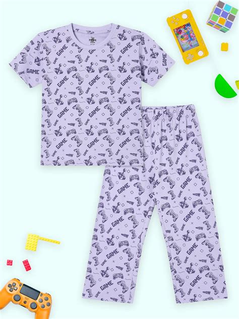 Game & Snooze Baby and Kids Pajama Nightsuit Set | Available On The Mom ...