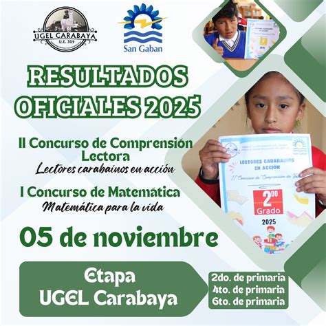 RESULTADOS OFICIALES DE LOS CONCURSOS EDUCATIVOS LOCALES: I CONCURSO DE ...