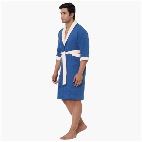 Buy SPACES Cloudz Cotton Adult Bathrobe, L from Spaces at just INR 2479.0