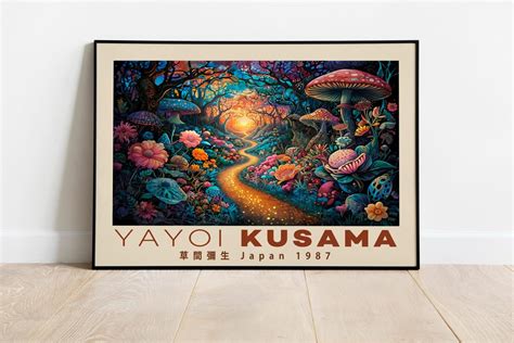Buy Yayoi Kusama Poster-magical Pathway Through Enchanted Forest of ...