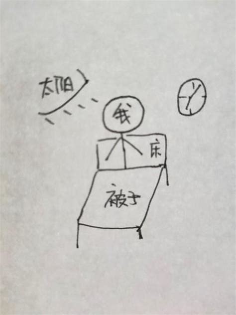 起床简笔画 的图像结果