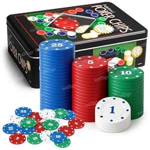 Zest 4 Toyz Poker Chips Set 100 Dual Toned Chips Professional Poker Set ...