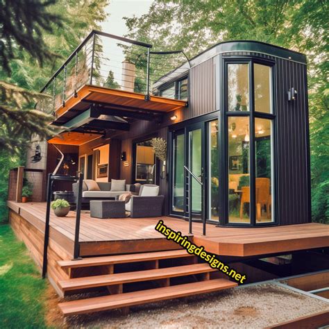 20 incredible luxury modern tiny homes with huge windows and decks ...