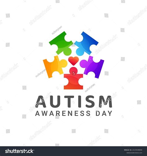 World Autism Awareness Day Logo Design Stock Vector (Royalty Free ...
