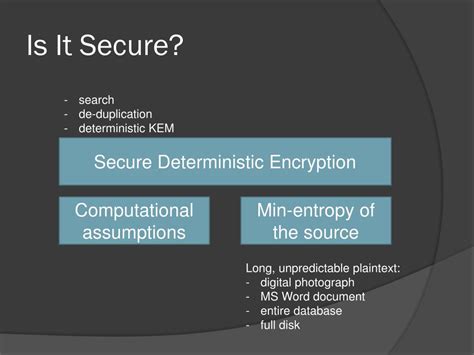 Deterministic Encryption 的图像结果