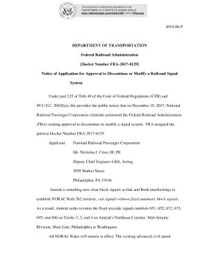 Fillable Online Notice of Application for Approval to Discontinue or ...