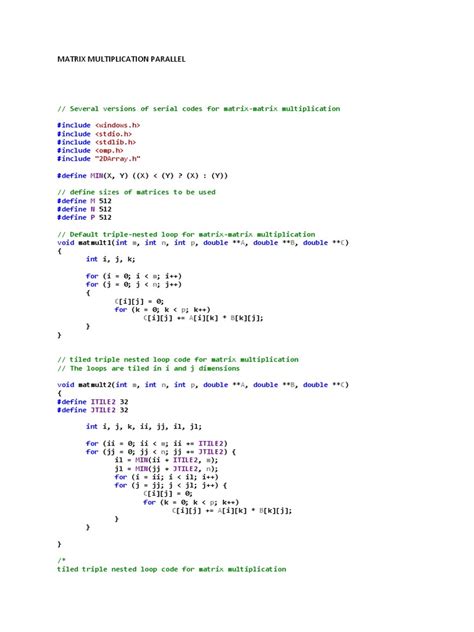Multiply Matrix in Parallel 的图像结果