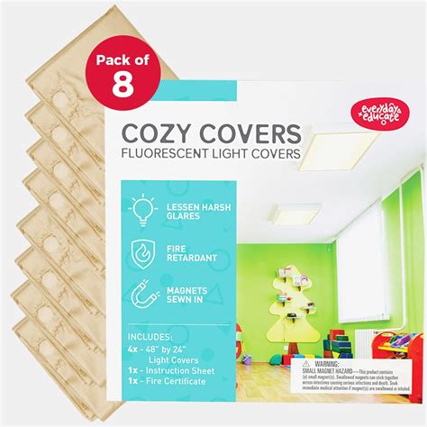 Fluorescent Light Covers for Ceiling Lights - Flicker & Glare Reducing ...