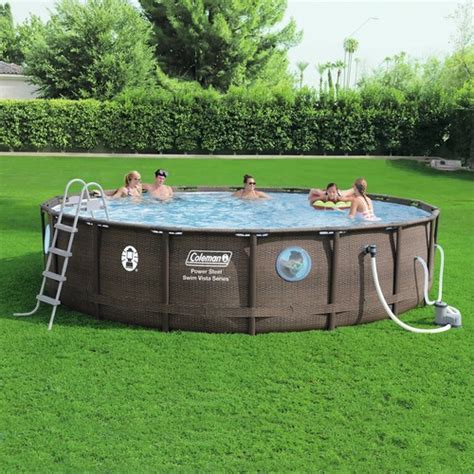 Buy Coleman Power Steel Swim Vista Series II 18FT Premium Swimming Pool ...
