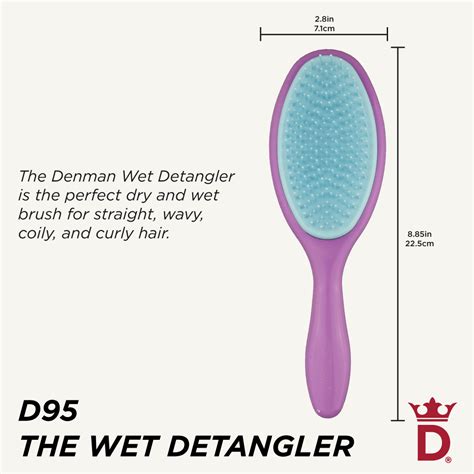 Denman D95 Wet Detangler Brush| Detangle| Wet Hair Brush | Denman ...