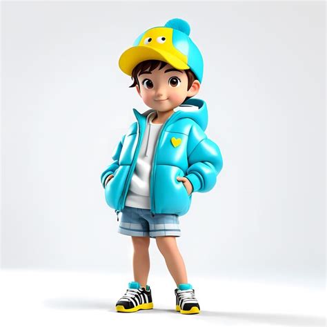 3d cartoon character white background 3d cartoon characters wearing ...