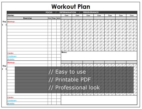 Exercise Grid Template 的图像结果