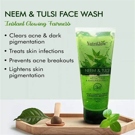 Buy NUTRIGLOW DIAMOND RADIANCE NEEM TULSI & WILD TURMERIC FACE WASH ...
