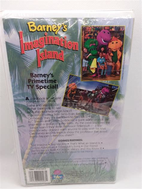 Barneys Imagination Island (VHS, 1994) Sealed Clamshell Zellers Sticker ...