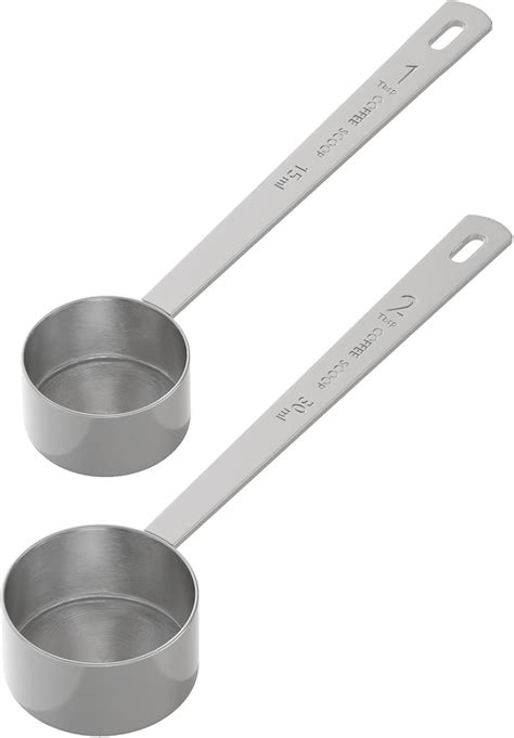 Amazon.com: LEIFENY 2PCS Coffee Scoop Set (1tbsp, 2tbsp), Long Handle ...