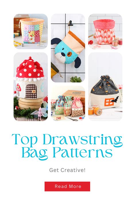 Image result for Bag with Drawstring Top Pattern