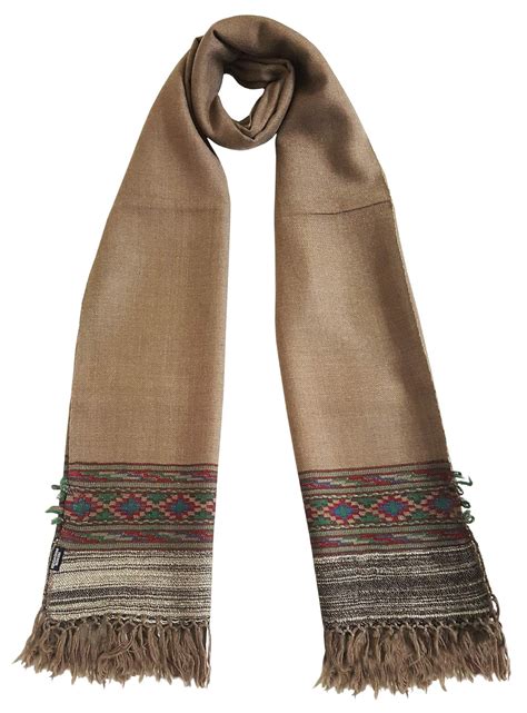Buy Mehrunnisa Unisex Pure Wool Handcrafted Kullu Stole (Natural Beige ...