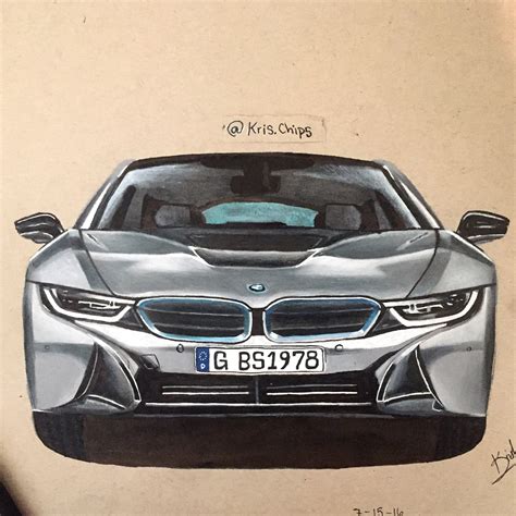 BMW Drawing, Pencil, Sketch, Colorful, Realistic Art Images | Drawing Skill