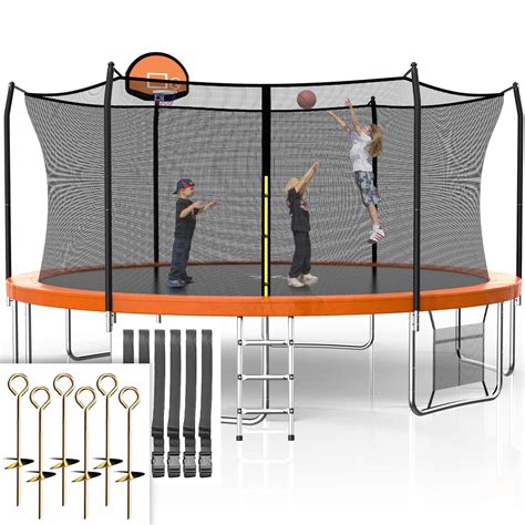 Buy SKOK Trampolines 8FT 10FT 12FT 14FT 15FT Trampoline with Safety ...