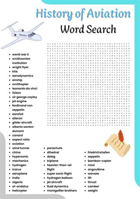 Printable Aviation Worksheets