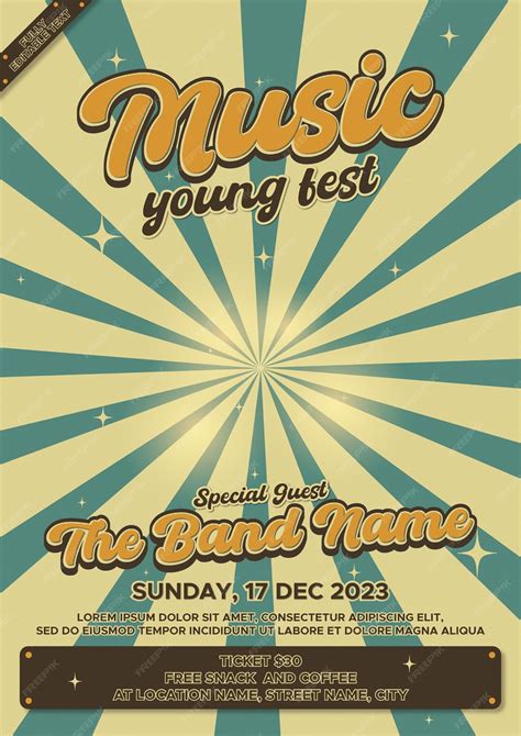 Premium Vector | Music Young Fest Poster Template