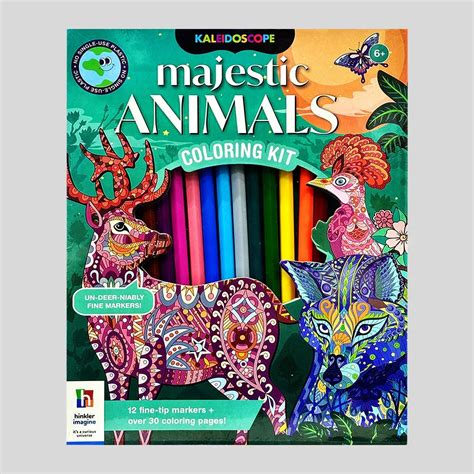 Kaleidoscope Majestic Animals Colouring Kit – Jaiman Toys