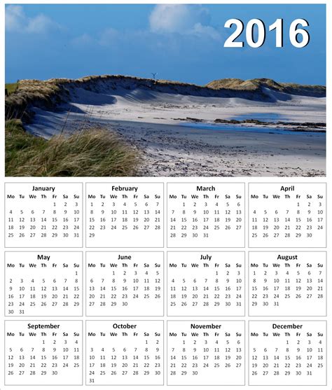 Desert Sands Calendar