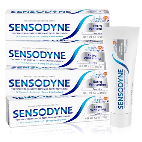 Amazon.com : Sensodyne Extra Whitening Sensitive Teeth and Cavity ...