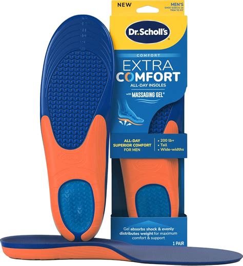 Brandclub - Dr. Scholl’s Extra Comfort Support Insoles Men, Size 8-14 ...