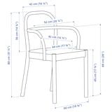 STOCKHOLM 2025 / STOCKHOLM 2025 table and 4 chairs with armrests, oak ...
