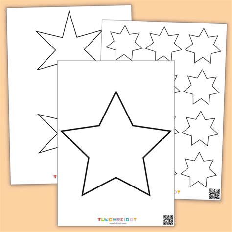 Large Star Template Printable Pdf - Printable Free Templates