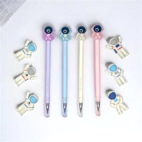 THE CUBBY CART Space Themed Never Ending Pencil Set With space erasers ...