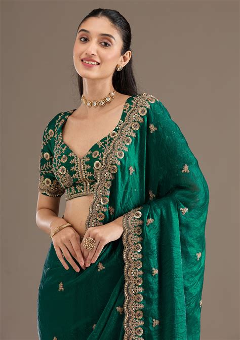 Green Saree - Buy Green Colour Sarees Online – Koskii