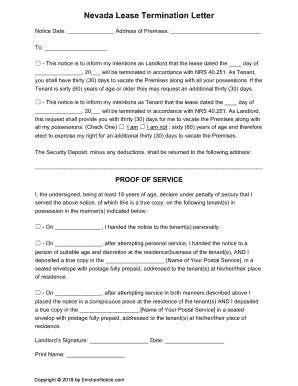 Lease Termination Letter - Fill and Sign Printable Template Online