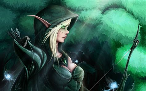 world, Of, Warcraft, , Wow, , Elves, Archer, Hood, Headgear, Games ...